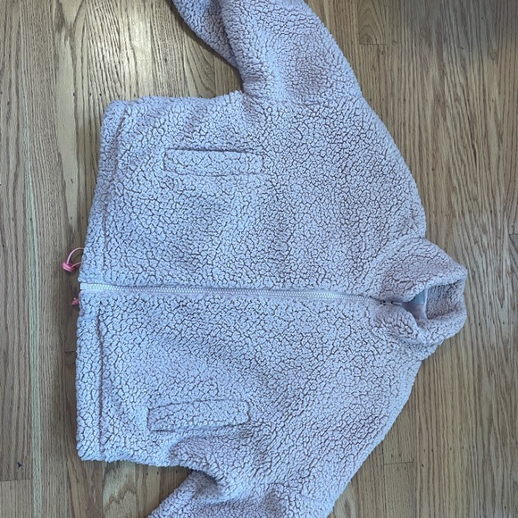 Light pink Urban Outfitters teddy coat size small - Picture 2 of 4